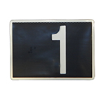 Braille Plate, Door Jamb 3.5"L