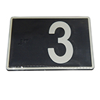 Braille Plate, Door Jamb 3.5"L