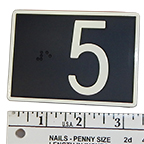 Braille Plate, Door Jamb 3.5"L