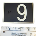 Braille Plate, Door Jamb 3.5"L