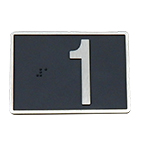 Braille Plate, Door Jamb 3.5"L