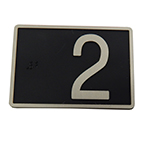 Braille Plate, Door Jamb 3.5"L