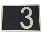 Braille Plate, Door Jamb 3.5"L