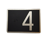 Braille Plate, Door Jamb 3.5"L