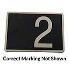 Braille Plate, Door Jamb 3.5"L
