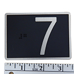 Braille Plate, Door Jamb 3.5"L