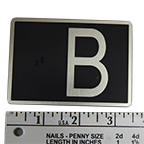 Braille Plate, Door Jamb 3.5"L