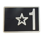 Braille Plate, Door Jamb 3.5"L