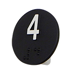 Braille 1.375RD, #4 White/Blac