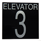 Hoistway ID Plaque, Aluminum