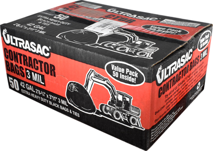 ~Heavy Duty, Black Trash Bags, 3 MIL