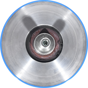 Car Door Roller, 3-11/16" w/ Alum Hub