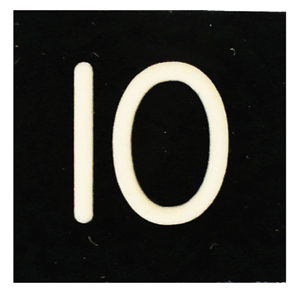 BUTTON, MARKED #10
