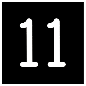 BUTTON, MARKED #11