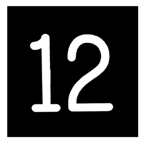 BUTTON, MARKED #12