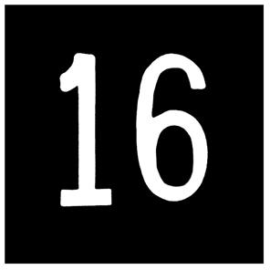BUTTON, MARKED #16