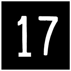 BUTTON, MARKED #17