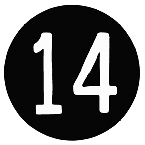 BUTTON, MARKED #14