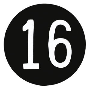 BUTTON, MARKED #16