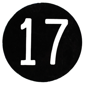 BUTTON, MARKED #17
