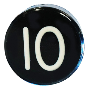 BUTTON, MARKED #10