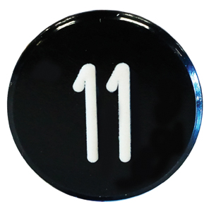 BUTTON, MARKED #11
