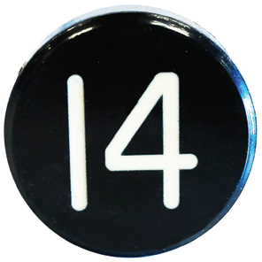 BUTTON, MARKED #14