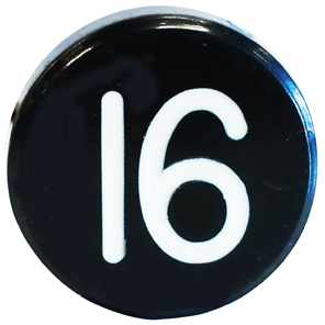 BUTTON, MARKED #16