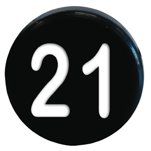 BUTTON, MARKED #19