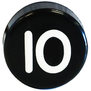 BUTTON, MARKED #10