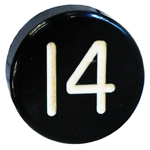 BUTTON, MARKED #14