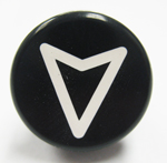BUTTON, MARKED W/ARROW