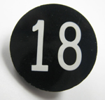 BUTTON, MARKED #18