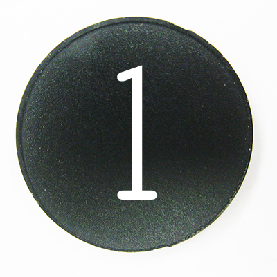 BUTTON, MARKED #1