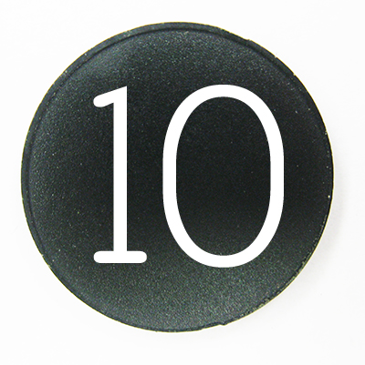 BUTTON, MARKED #10