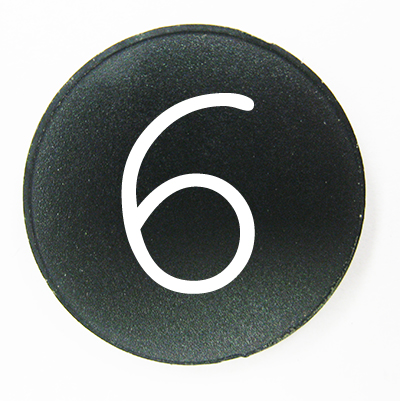 BUTTON, MARKED #6