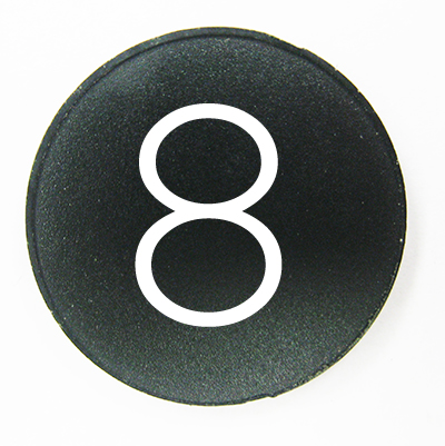 BUTTON, MARKED #8