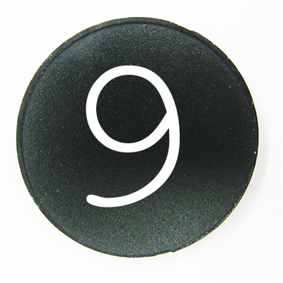 BUTTON, MARKED #9
