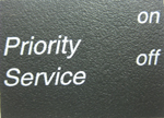 LRV INSERT "PRIORITY SERVICE"