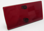 LENS, RED LRV 2-3/4 X 1-3/8