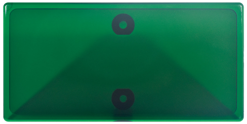LENS, GREEN LRV 2-3/4 X 1-3/8