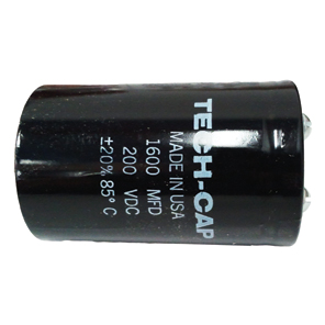 CAPACITOR 1600MFD, 200VDC