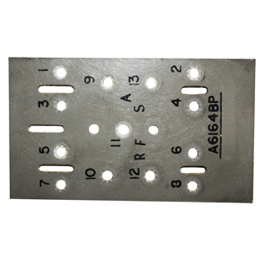 PANEL FOR A6164BP TYPE RELAYS