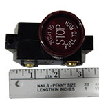 STOP SWITCH W/RED PHENOLIC 1"