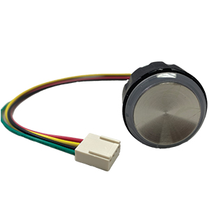 Push Button, 2V w/ Red LED Light, "Blank"