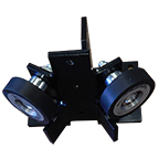Roller Guide Assy, 3" Round Rail