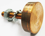 RND COPPER CONTACT 1"DIA STEM