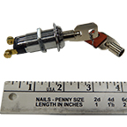 OFF-ON SPRING LOADED KEYSWITCH