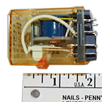RELAY 3PDT, 120VAC 10A W/LED &