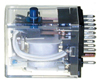 RELAY, 4PDT 48VDC,5A W/BUTTON